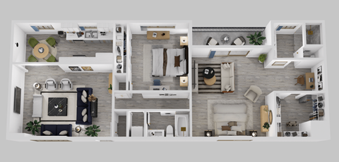 a floor plan of a house with a bedroom and a living room