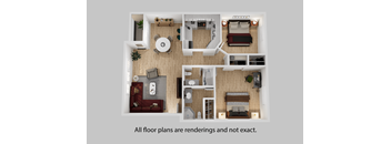 all floor plans are bedrooms and not exact