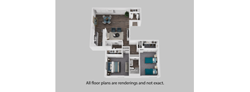 a floor plan is shown in a drawing    all floor plans are rendering