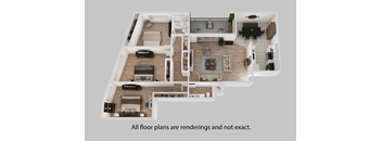 a floor plan of a house with a bedroom and a living room