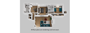 all floor plans are redesigned and not exact