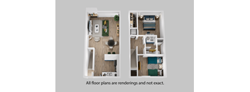 Two Bedroom + One Bath