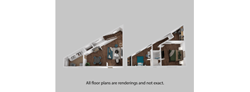 all floor plans are redesigned and not exact