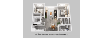 bedroom floor plans at the crossings at white marsh apartments in white marsh, md