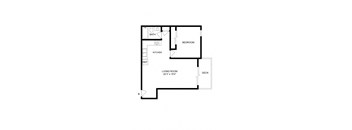 1x1 Floor Plan