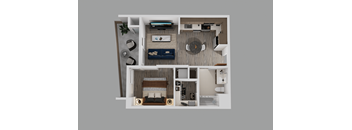 a1 floor plan  1 bedroom  1199 square feet  the crossings at