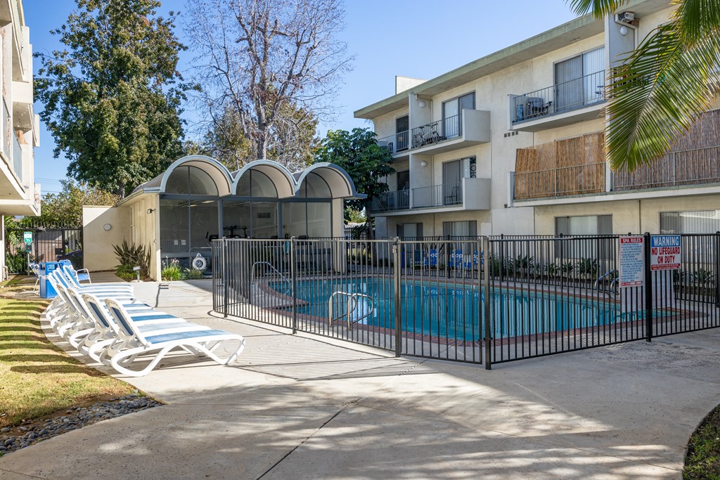 our apartments have a private pool for residents to enjoy