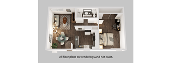 bedroom floor plan an in 1 bed 1 bath