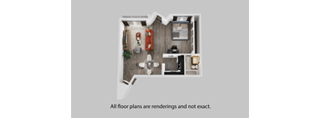 bedroom floor plan an in 1 bed 1 bath