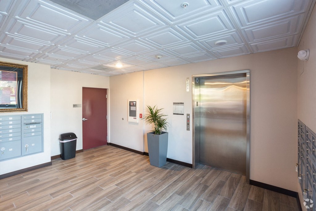 a hallway corner in apartments for rent in Van Nuys