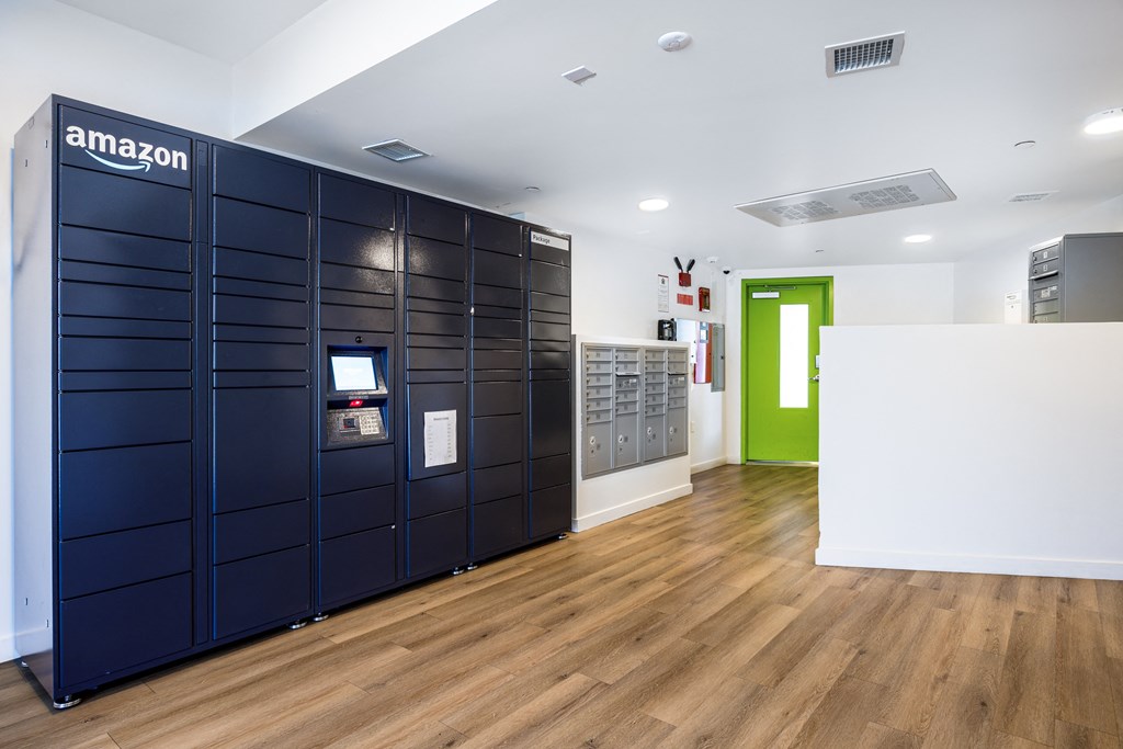 Amazon locker front entry