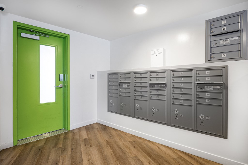 Front entry mail room