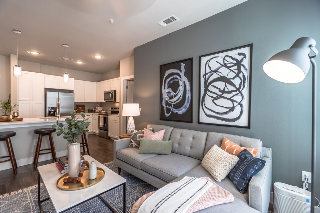 Apartments in College Station, TX - Modern Living With Stylish Decor, Hardwood Flooring and Access to Outdoor Patio