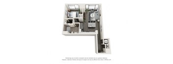 A3 one bedroom one bath floorplan