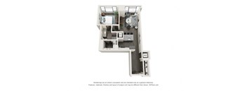 A5 one bedroom one bath floorplan