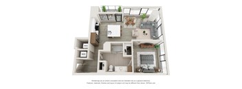 A8 one bedroom one bath floorplan