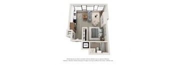 S2c floorplan studio one bathroom