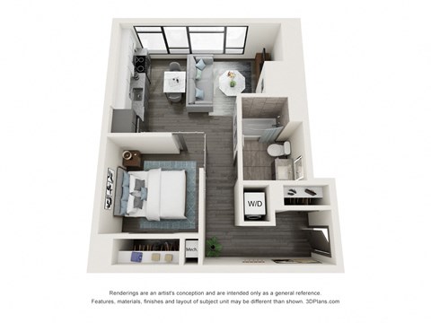 S3a floorplan studio one bathroom