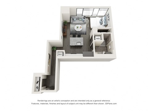 S4 floorplan studio one bathroom