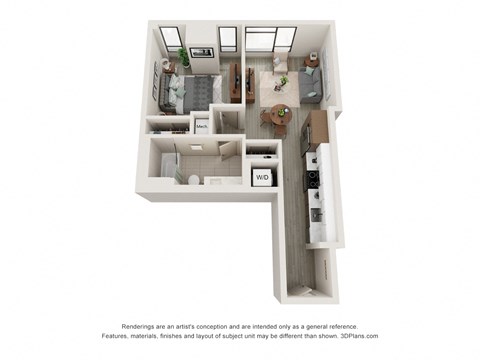 S6 floorplan studio one bathroom