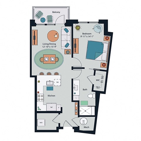 Society at Laurens A10 Floor Plan