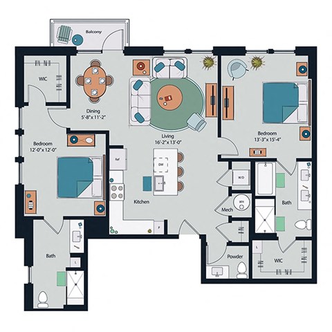 Society at Laurens B10 Floor Plan