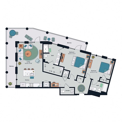 Society at Laurens B13 Floor Plan