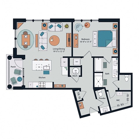 Society at Laurens B8 Floor Plan