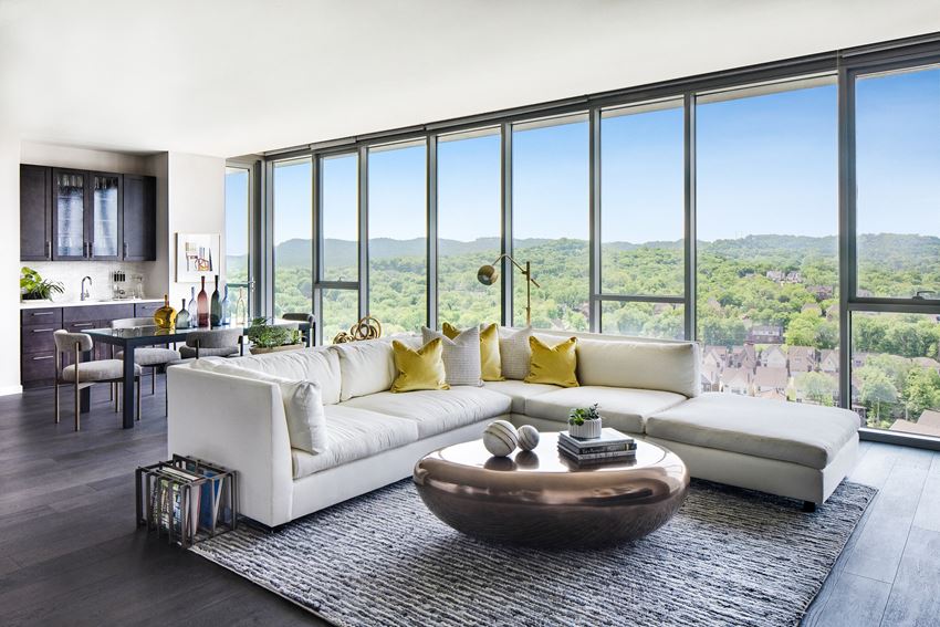 Penthouse view of landscaped hills - Photo Gallery