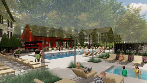 a rendering of a swimming pool at a hotel