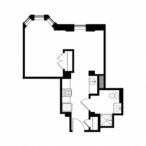 B1 floorplan Ronan Flats