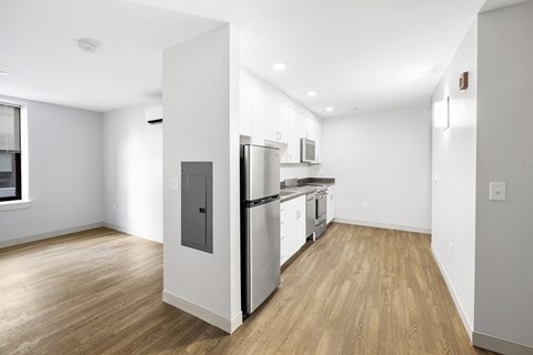 A1 Floorplan Ronan Flats Kitchen and living space