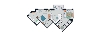 Society at Laurens A14 Floor Plan