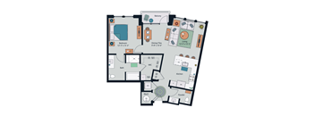 Society at Laurens A15 Floor Plan