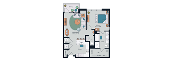 Society at Laurens A16 Floor Plan