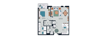 Society at Laurens A17 Floor Plan