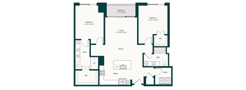 2 bedroom B3 apartment