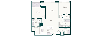 2 bedroom B5 apartment