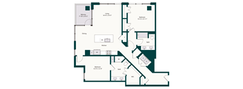 2 bedroom B6A apartment