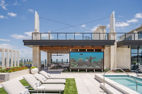 Deco sundeck and jumbotron