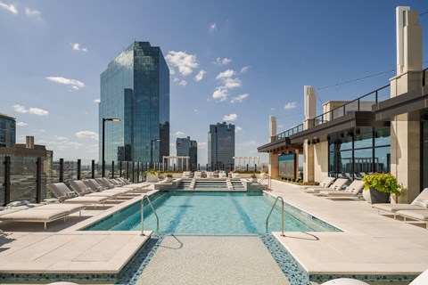 Deco Rootop Pool and Hot Tub