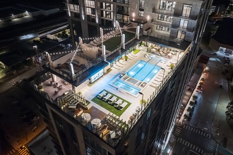 Deco Rooftop pool