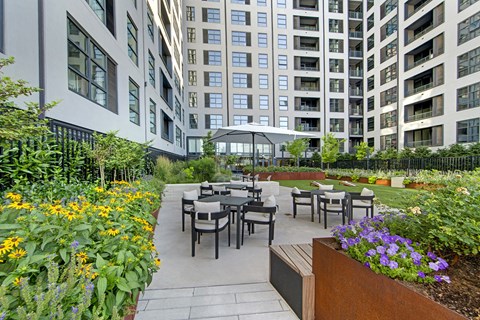 The Alcott Courtyard Lounge and Seating