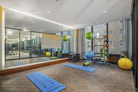 Yoga Studio with Echelon Fitness Mirror