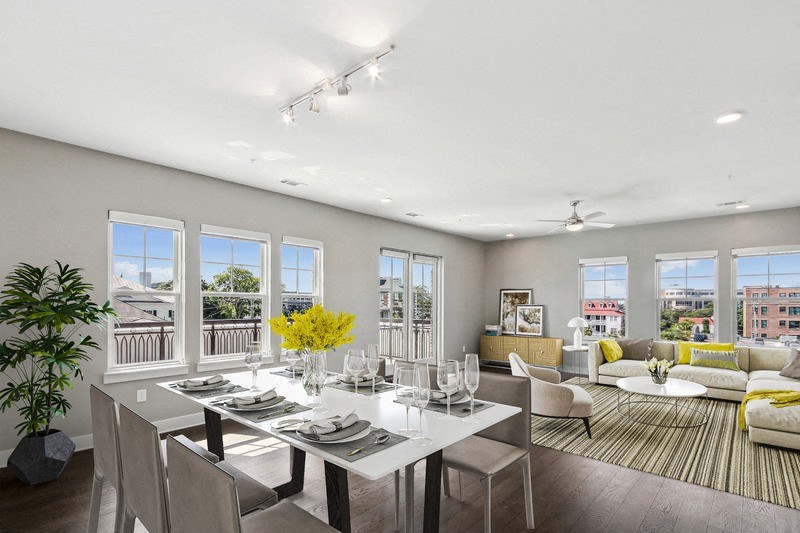 Society Kitchen and Living Room