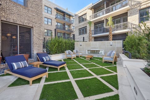 Society - Courtyard and Firepit