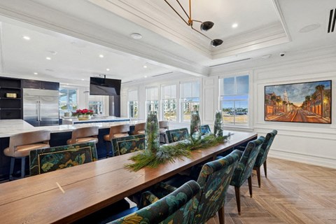 Society Blue Palm Teaching Kitchen