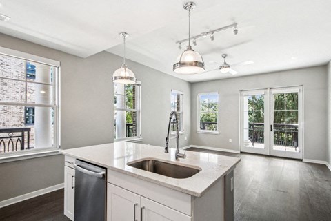 Society Kitchen and Living Room