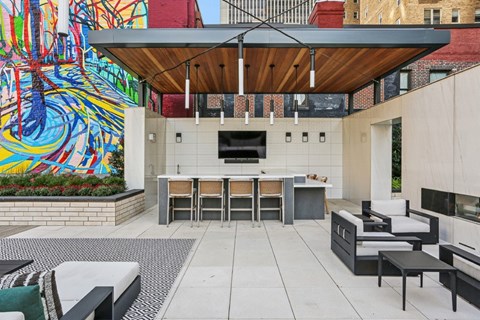 Exterior Image of Outdoor Bar and Lounge Area