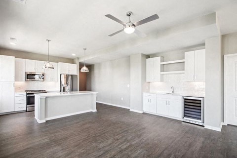 Society Kitchen and Living Room